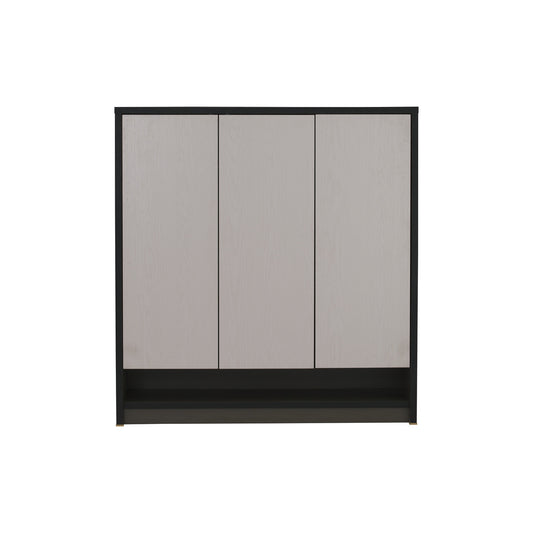 HABIB 3 Door Shoe Cabinet - Dark Grey