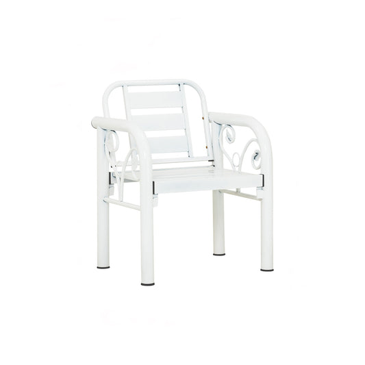 HAMIDA 1 Seater Bench - White (606L)