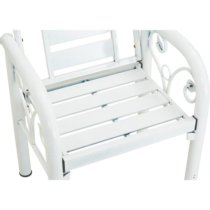 HAMIDA 1 Seater Bench - White (606L)