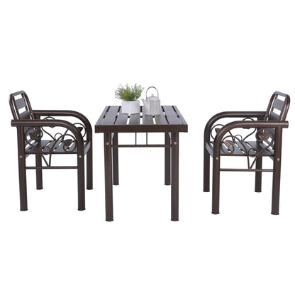 HAMIDA Dining Table - Antique Brown (1118L)