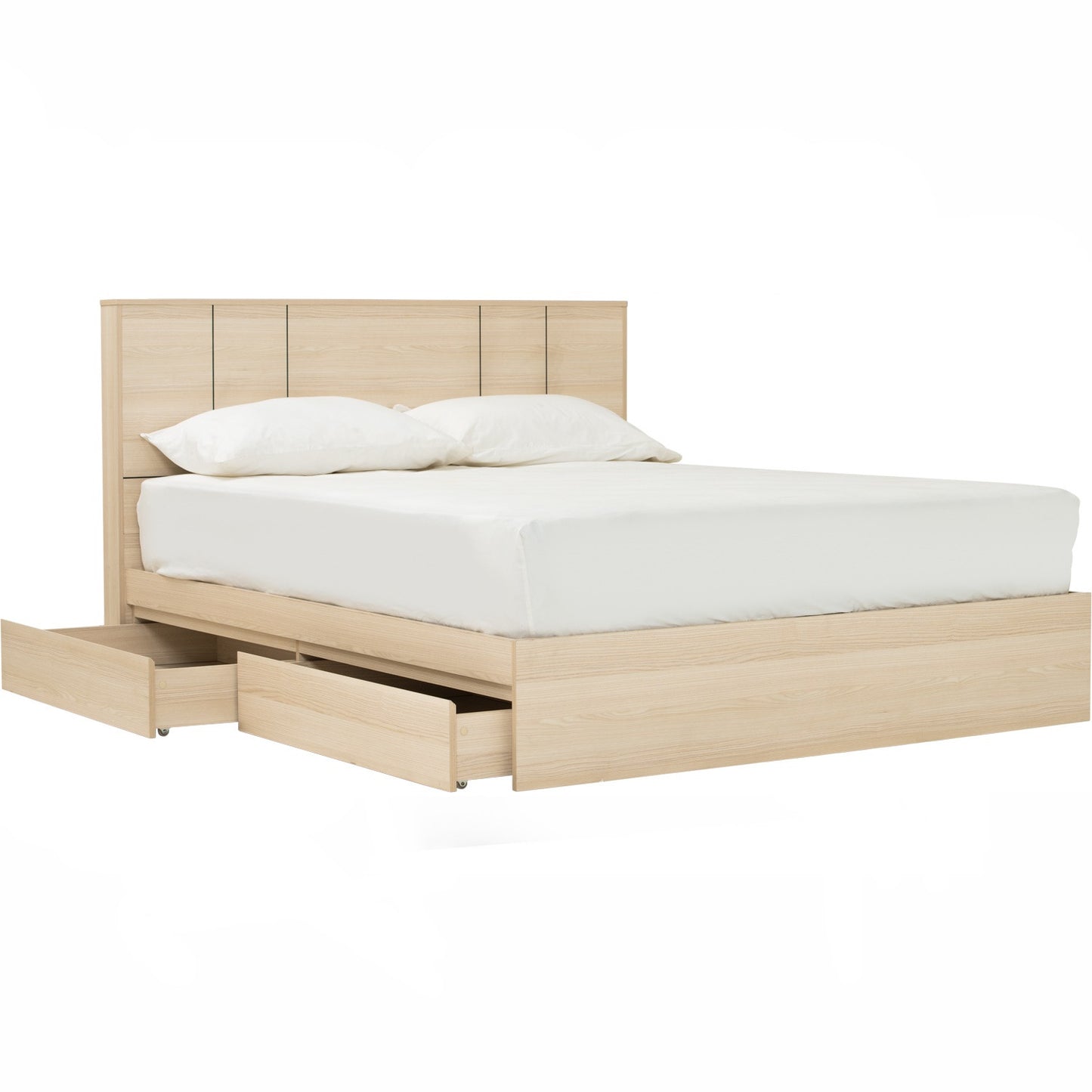 HARRINGTON Bedframe With Storage (Queen Size)