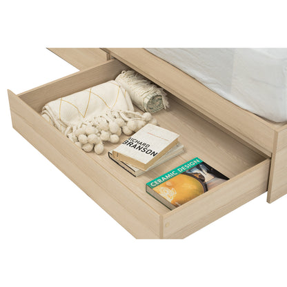 HARRINGTON Bedframe With Storage (Queen Size)