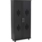 HASTING High Shoe Cabinet - Black