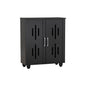 HASTING 2 Door Shoe Cabinet - Black
