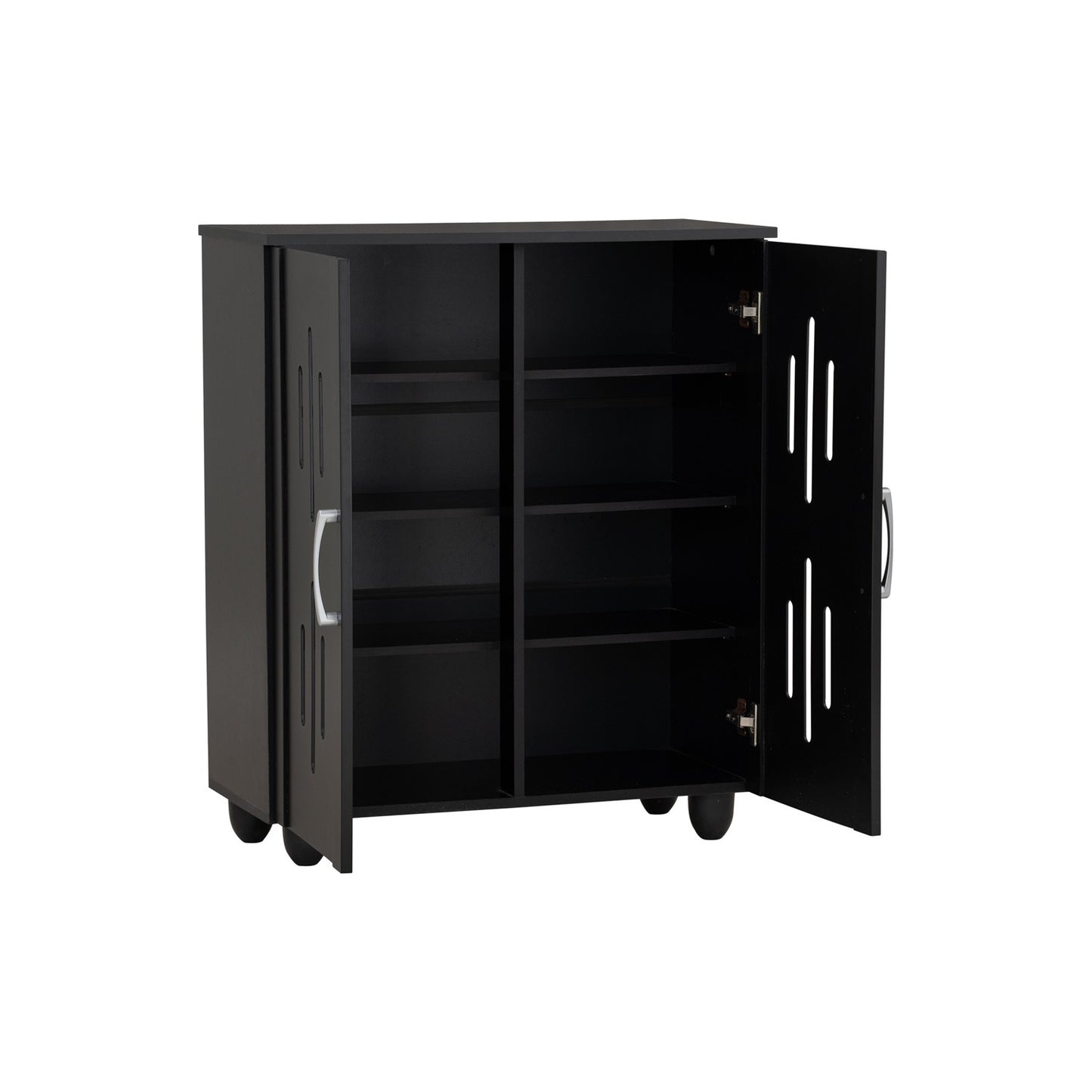 HASTING 2 Door Shoe Cabinet - Black