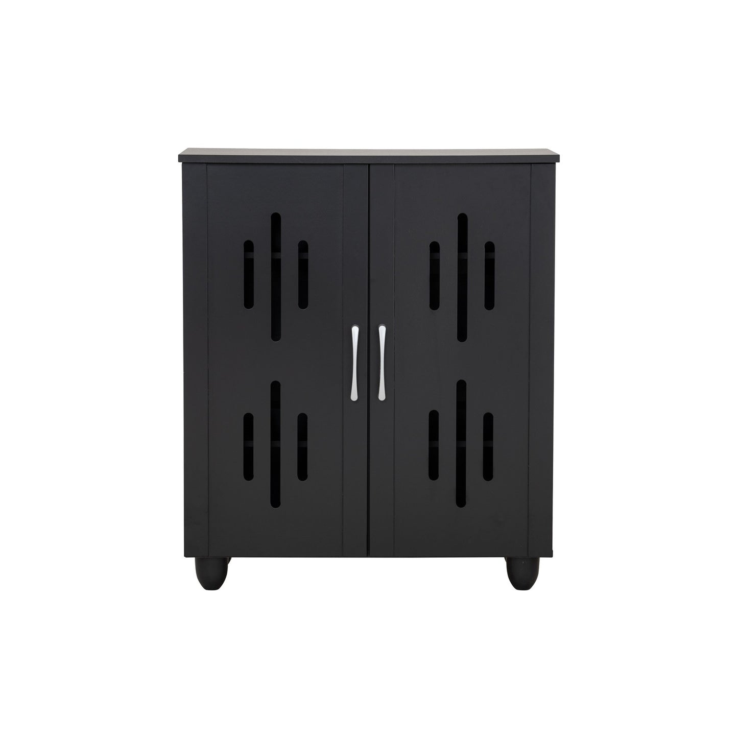 HASTING 2 Door Shoe Cabinet - Black