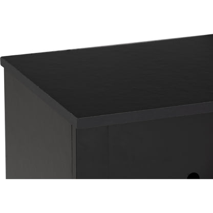HASTING 2 Door Shoe Cabinet - Black