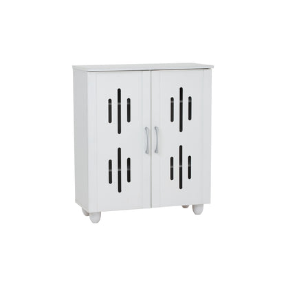 HASTING 2 Door Shoe Cabinet - White