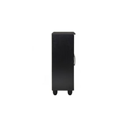HASTING 3 Door Shoe Cabinet - Black