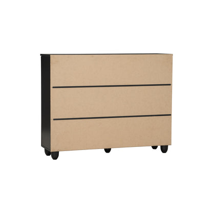 HASTING 3 Door Shoe Cabinet - Black