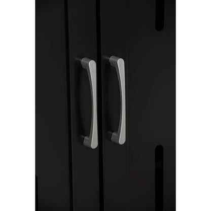 HASTING 3 Door Shoe Cabinet - Black