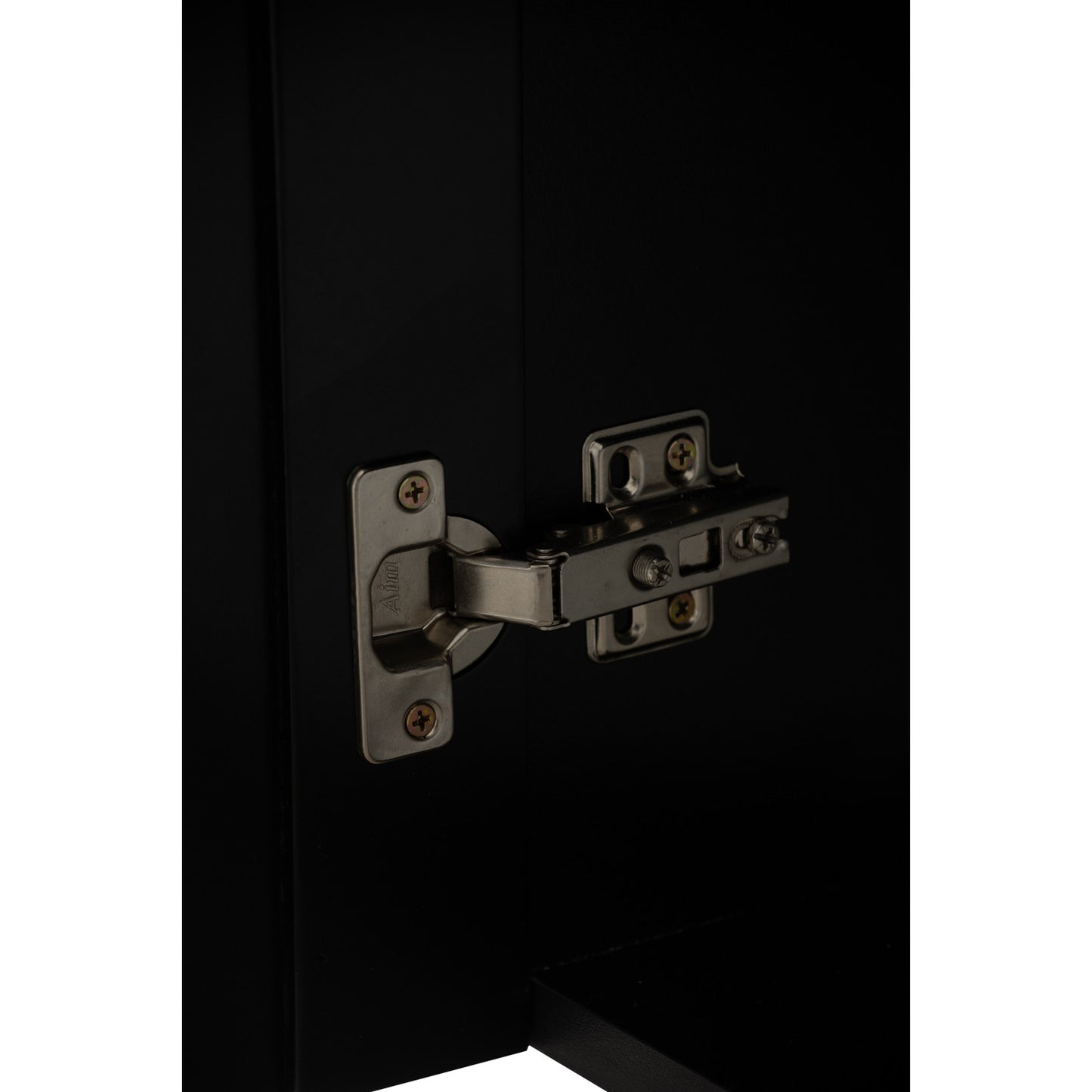 HASTING 3 Door Shoe Cabinet - Black