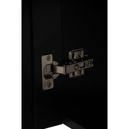 HASTING 3 Door Shoe Cabinet - Black