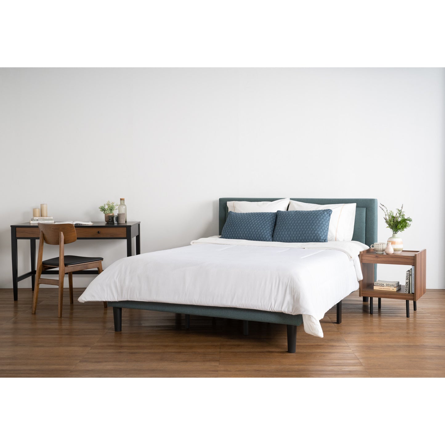 HAYDEN Bedframe - Nile Green (Queen Size)