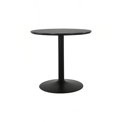 HEITER Round Dining Table - Black Top (800DIA)
