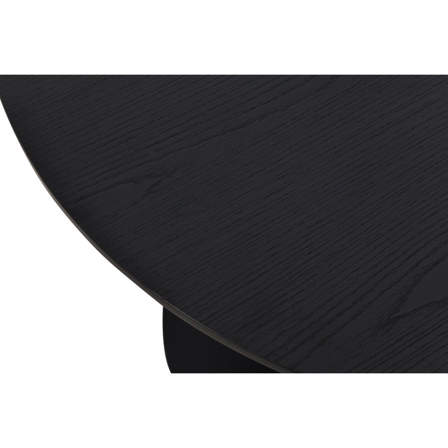 HEITER Round Dining Table - Black Top (800DIA)