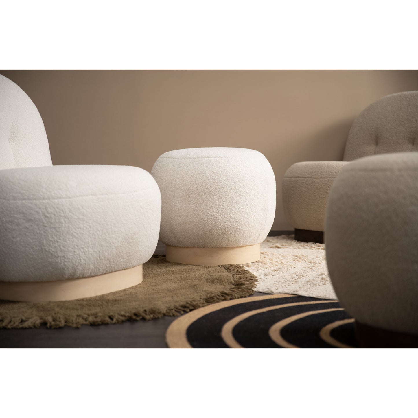 HELIA Lounge Chair - Cream White