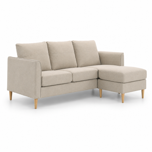 HETTY 3 Seater L Shape Sofa - Brown