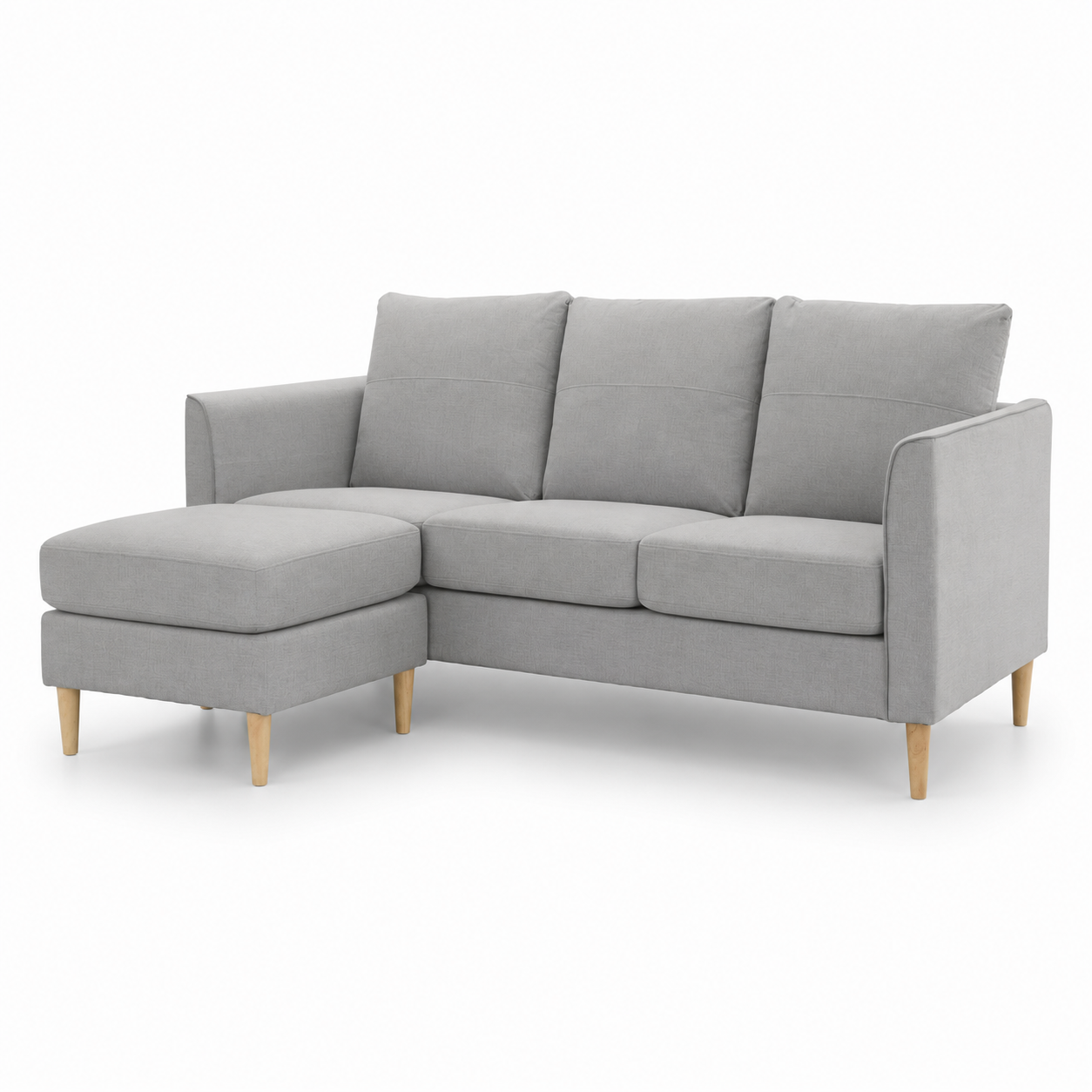 HETTY 3 Seater L Shape Sofa - Grey