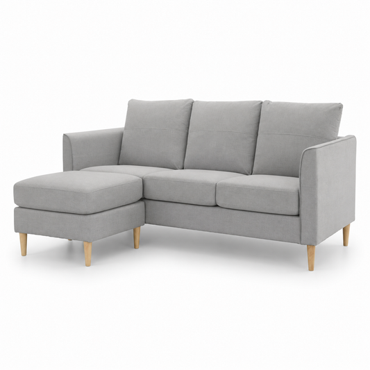 HETTY 3 Seater L Shape Sofa - Grey