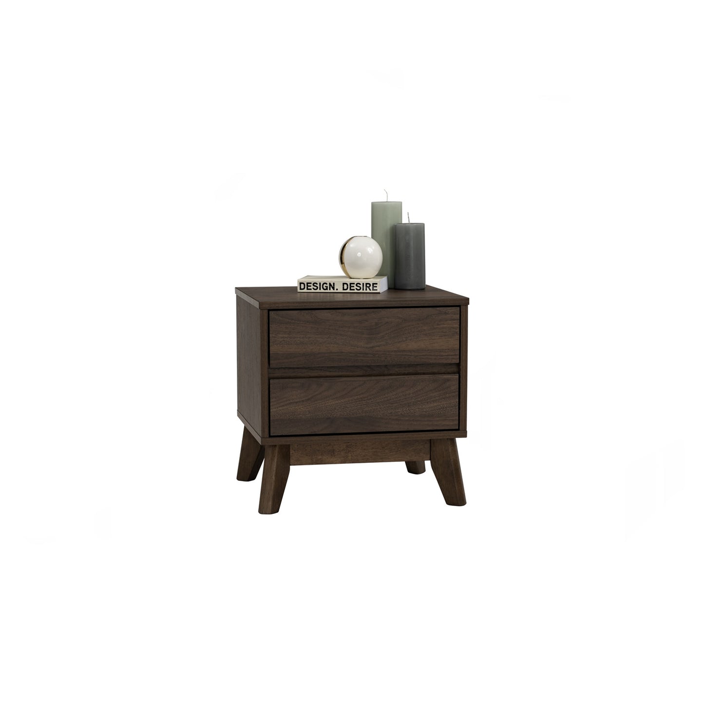 HIRADO Bed Side Table - Walnut