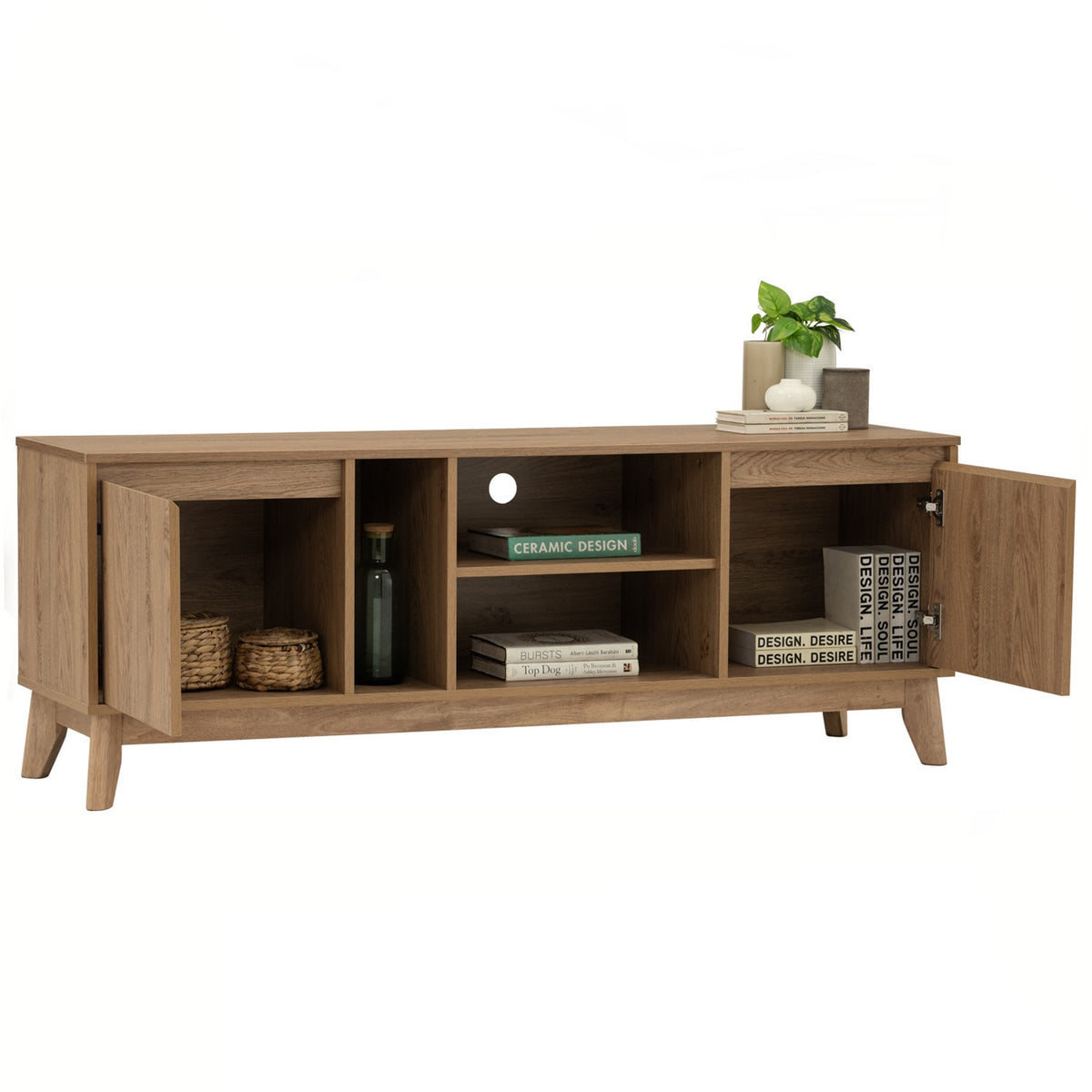 HIRADO TV Cabinet - Oak (1500L)