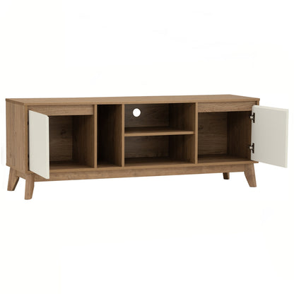 HIRADO TV Cabinet - Oak + White (1500L)