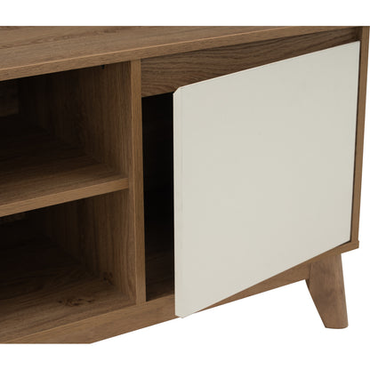HIRADO TV Cabinet - Oak + White (1500L)
