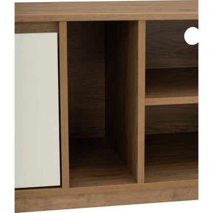 HIRADO TV Cabinet - Oak + White (1500L)