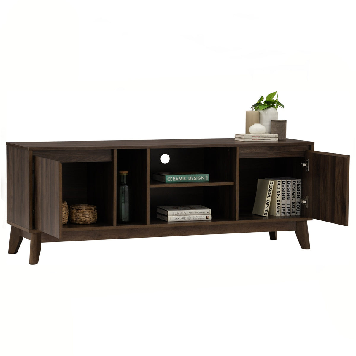 HIRADO TV Cabinet - Walnut (1500L)