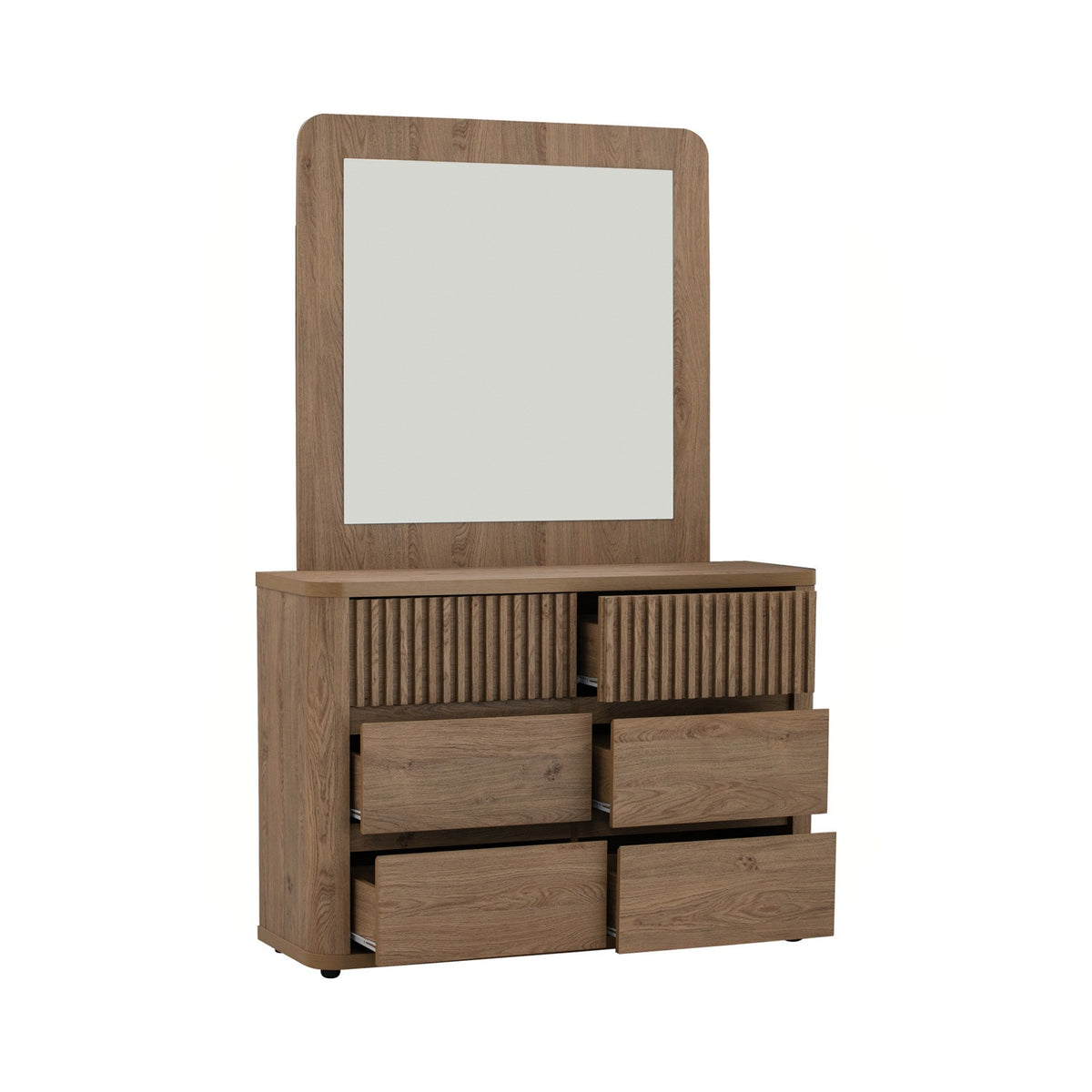 KALMAR 6 Drawer Dresser With Mirror