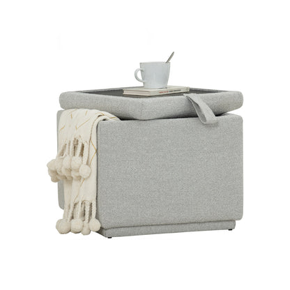KATO Pouf - Light Grey (With Storage)