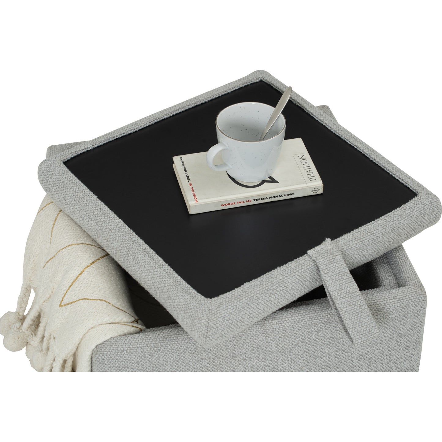 KATO Pouf - Light Grey (With Storage)