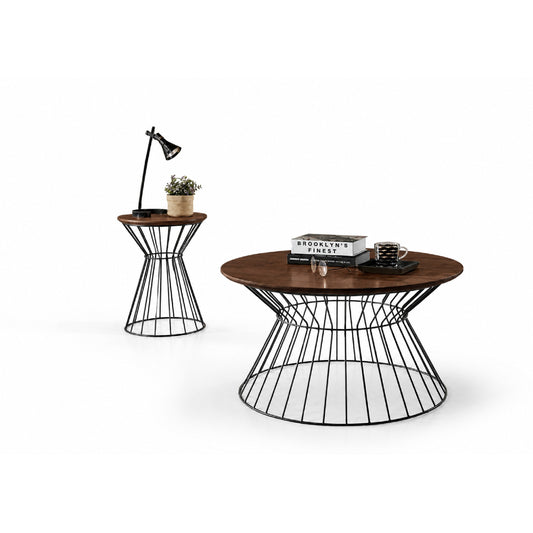 KEMY Coffee Table + Side Table - Walnut