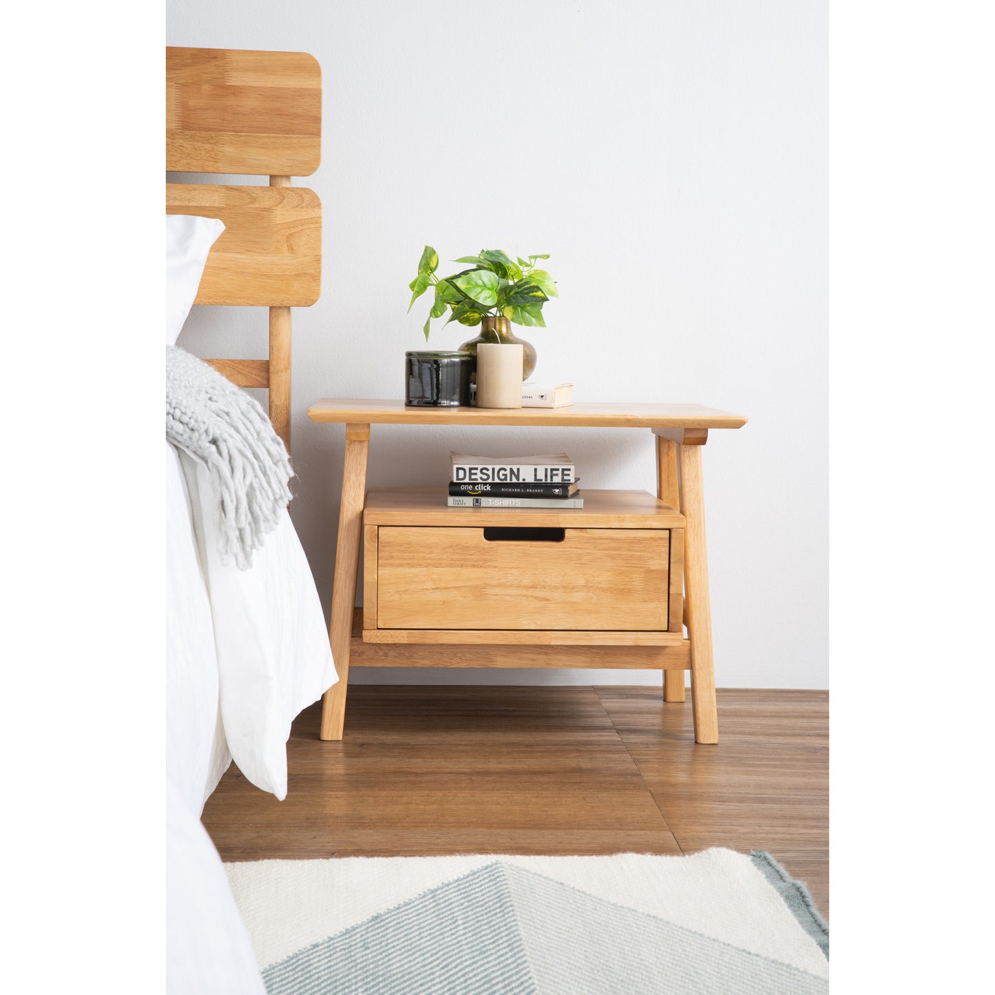 KEVA Bed Side Table - Natural