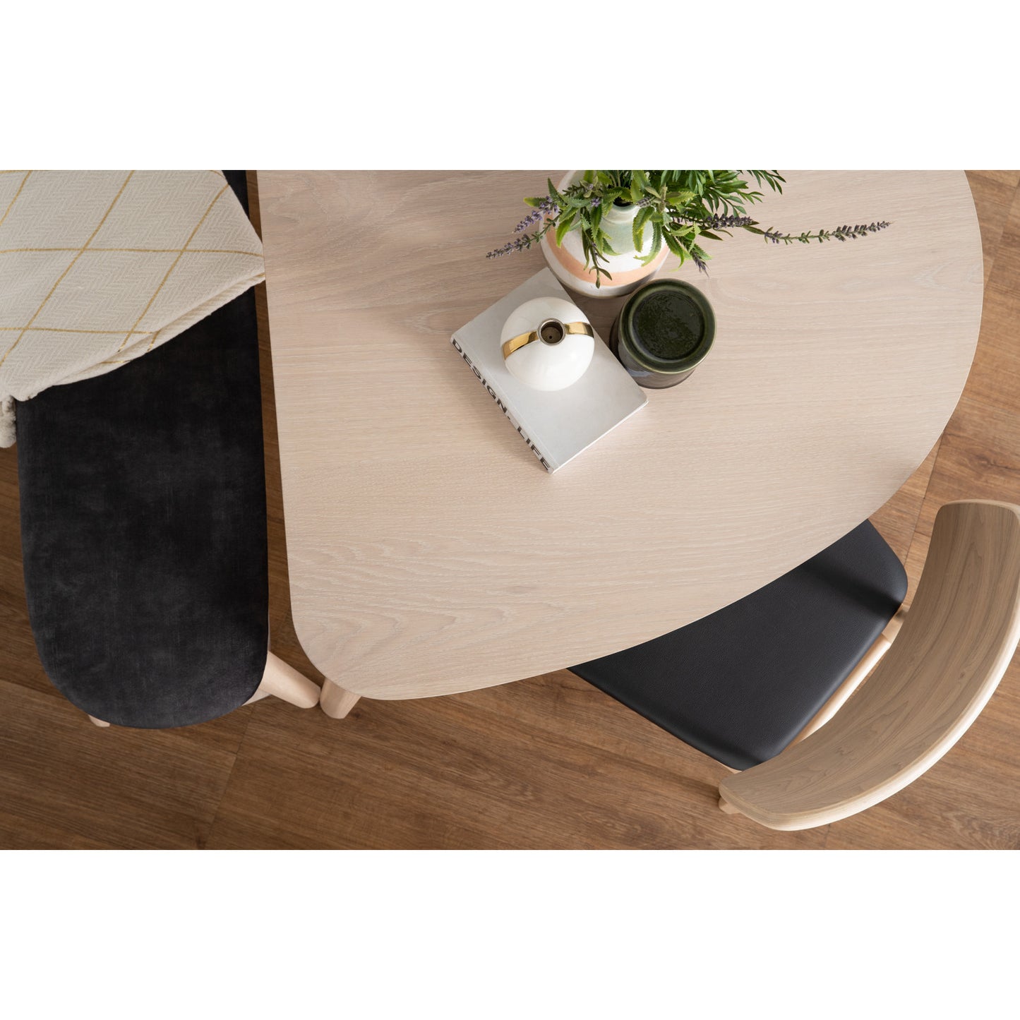 KHASA Dining Table - White Wash