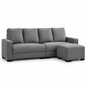KIMO 4 Seater L Shape Sofa - Grey