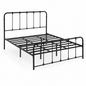 KINGSTON Metal Bedframe - Black (Queen Size)
