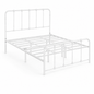KINGSTON Metal Bedframe - White (Queen Size)