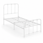 KINGSTON Metal Bedframe - White (Single Size)