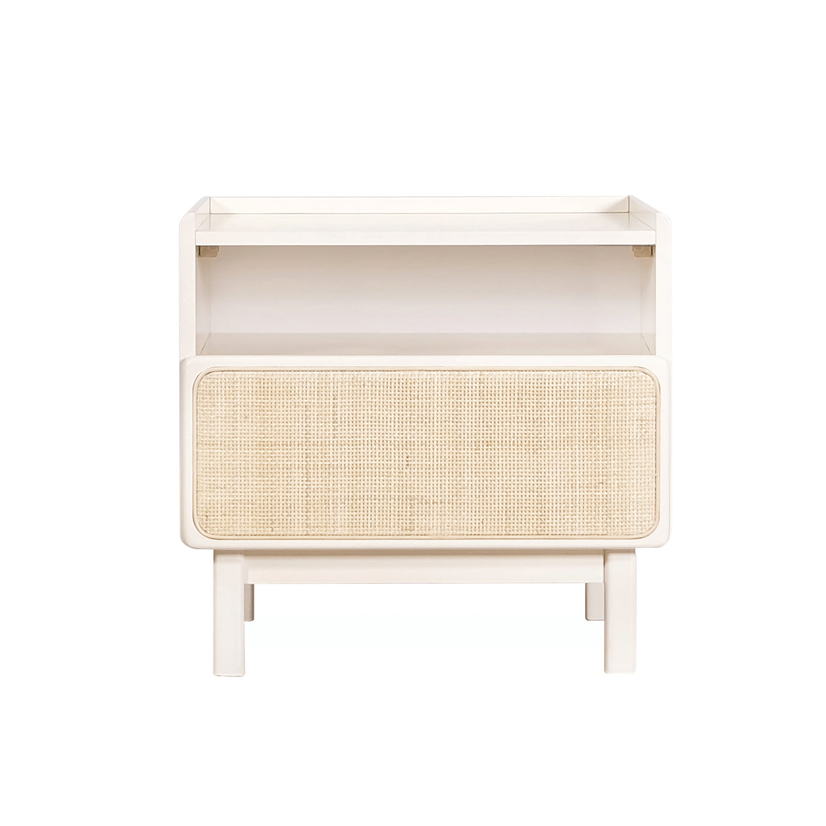 KINO End Table - Soft Cream White