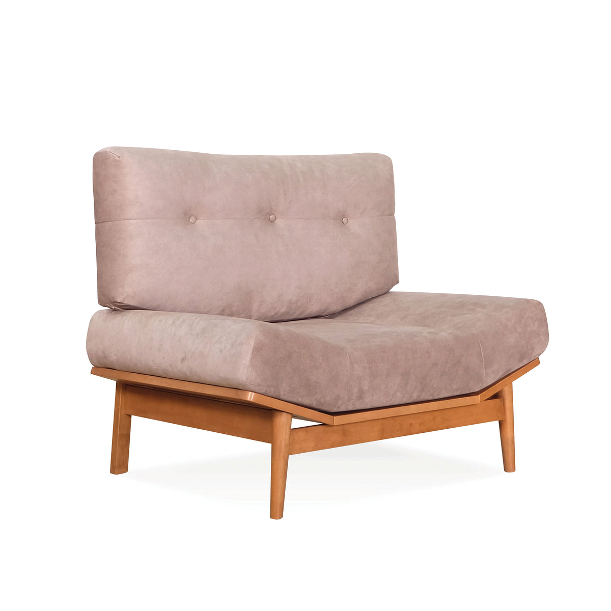 KINO 1 Seater Sofa - Light Walnut