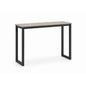 KRITY Console Table - Black Leg, Beige Stone Grain Top