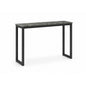 KRITY Console Table - Black Leg, Grey Marble Grain Top