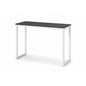 KRITY Console Table - White Leg, Grey Marble Grain Top
