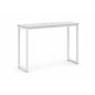 KRITY Console Table - White Leg, White Marble Grain Top