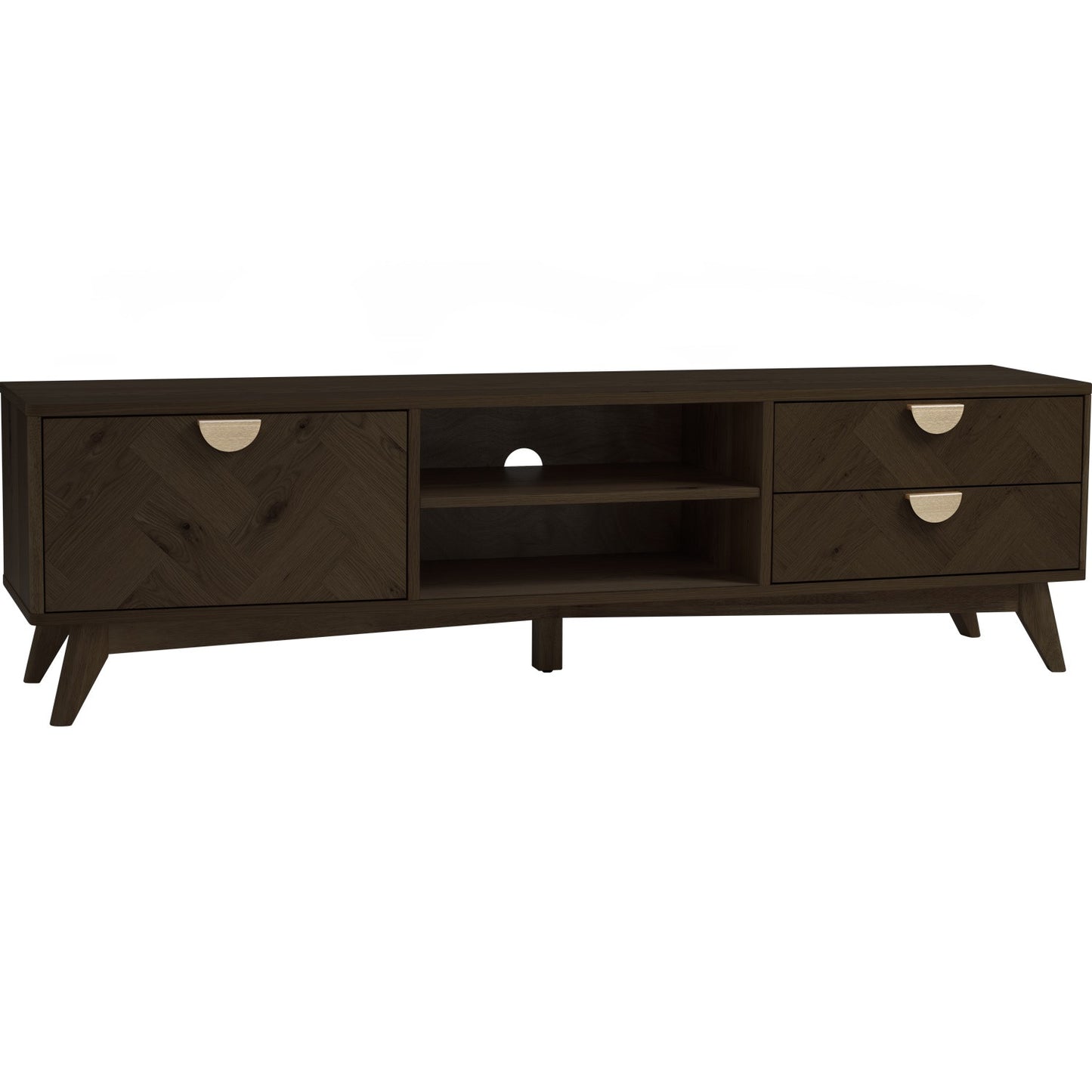 LOFTUS TV Cabinet - Smoked Oak (1800L)
