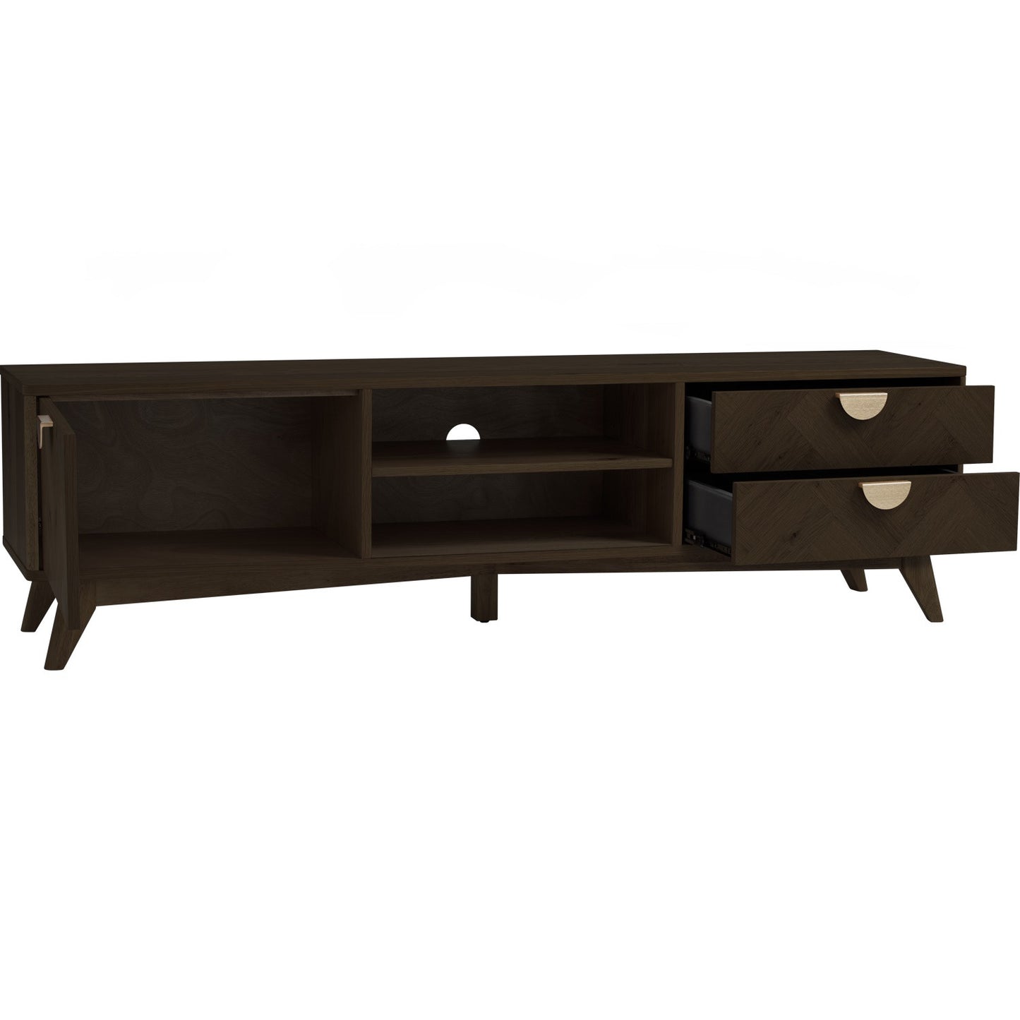 LOFTUS TV Cabinet - Smoked Oak (1800L)