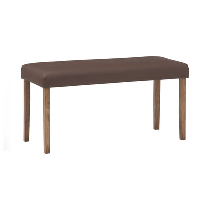 LENORE Bench - Cocoa Leg, Mocha Seat (930L)