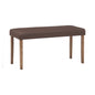 LENORE Bench - Cocoa Leg, Mocha Seat (930L)